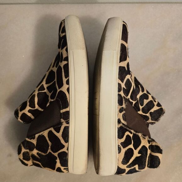 Coconuts Matisse Harlan Giraffe Print Calf hair leather High Top Sneaker Booties - Picture 7 of 12